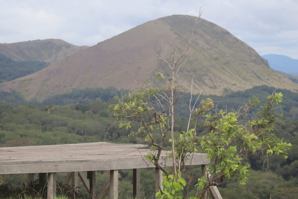 Belvédère face aux monts de la Lopé